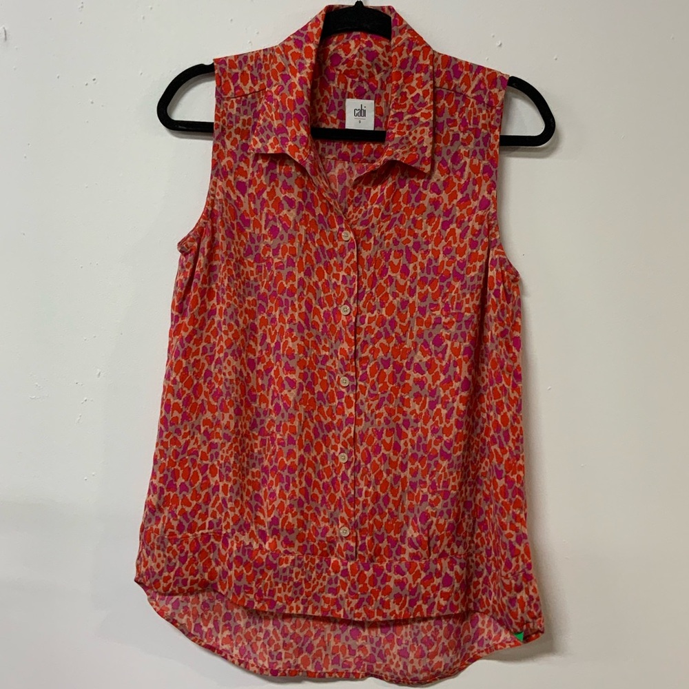 CAbi colorful flowy tank top
